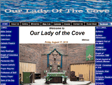 Tablet Screenshot of ourladyofthecove.org